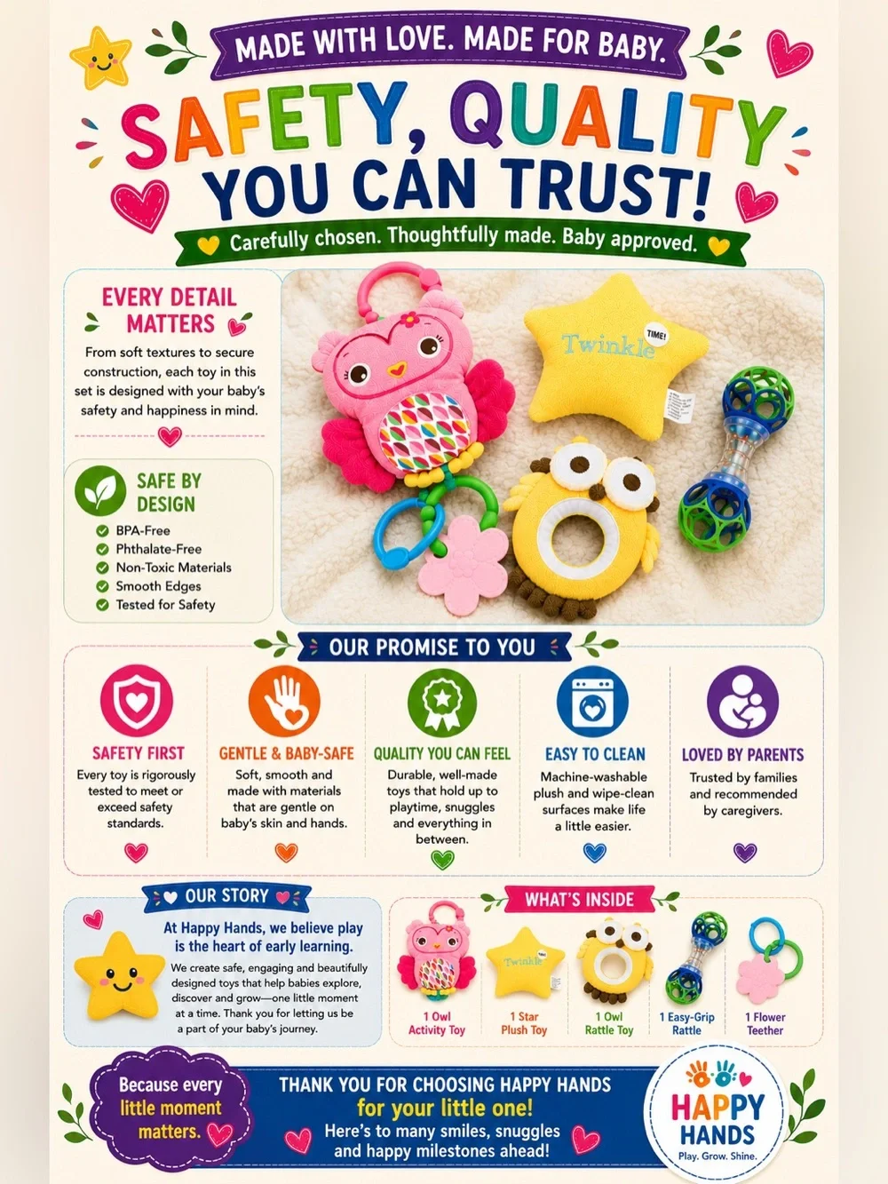 Baby Miscellaneous Toy Bag For Littles